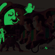 Ghostbusters by Tom Whalen glow in the dark variant, actually glowing